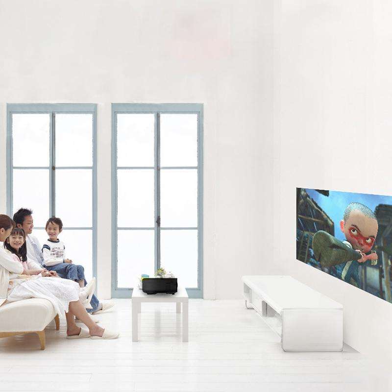 Cheerlux CL760 4000 Lumens 1920x1080 1080P HD Smart Projector, Support HDMI x 2 / USB x 2 / VGA /...