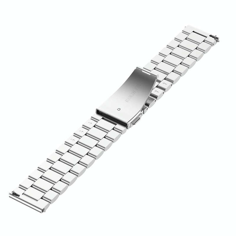 18mm Steel Wrist Strap Watch Band for Fossil Female Sport / Charter HR / Gen 4 Q Venture HR(Silver)