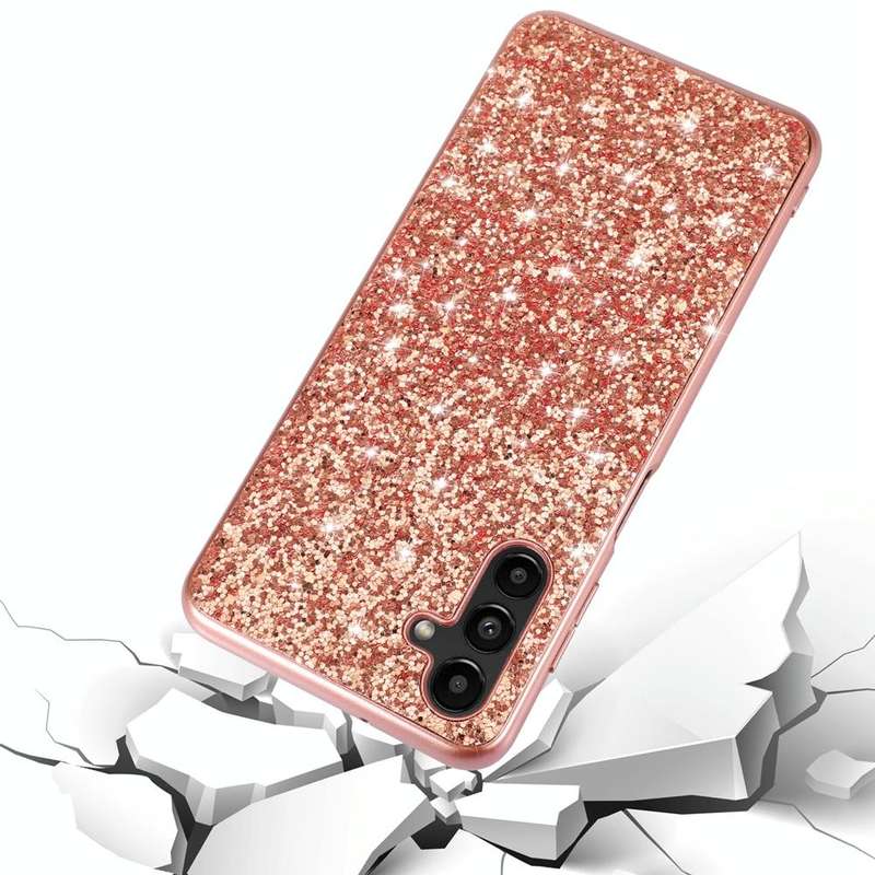 For Samsung Galaxy A54 5G Glitter Powder Shockproof TPU Phone Case(Black)