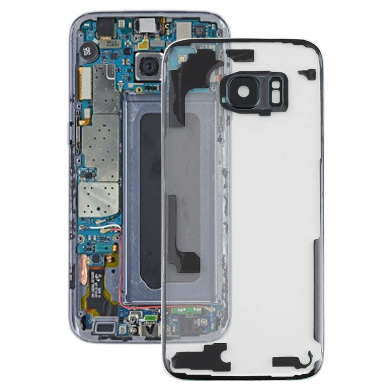 For Samsung Galaxy S7 Edge / G9350 / G935F / G935A / G935V Transparent Battery Back Cover with Ca...