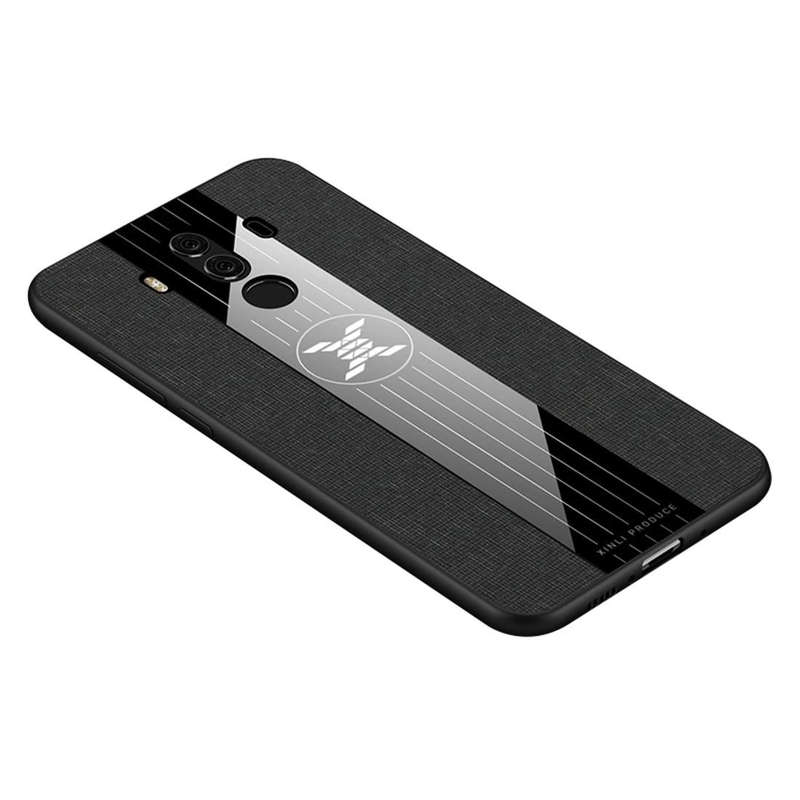 For Huawei Mate 10 Pro XINLI Stitching Cloth Textue Shockproof TPU Protective Case(Black)