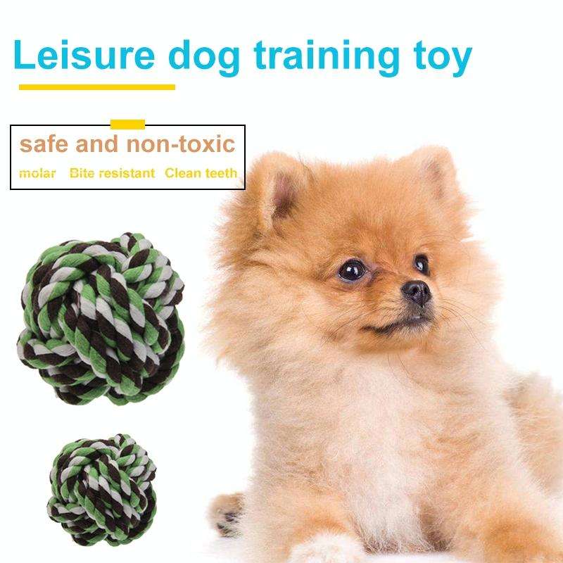 Cotton Rope Ball for Pets / Dog Cat Toy, Diameter 7.5cm (Random Color Delivery)