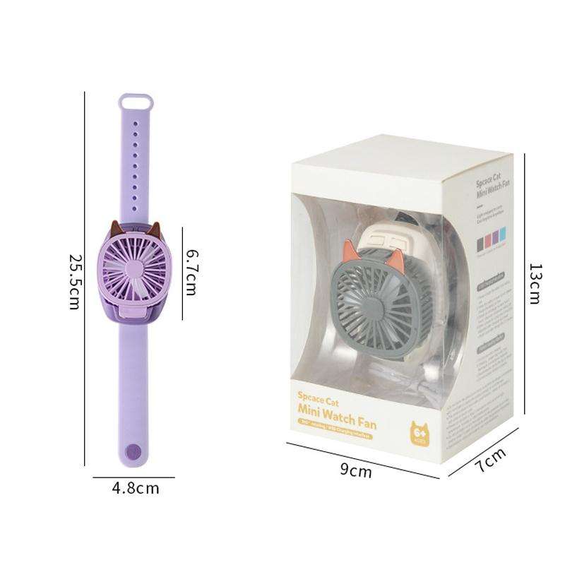 Watch Handheld Mini Fan(Purple)