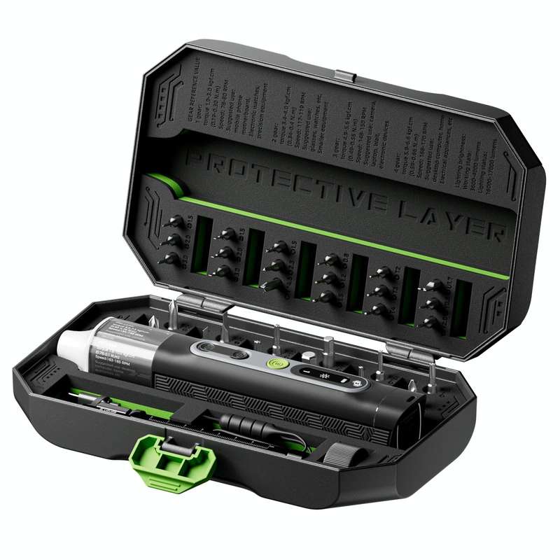 JAKEMY JM-8196 35 in 1 Dual Dynamics Precision Electric Screwdriver Set with Adaptive Torque / Tr...
