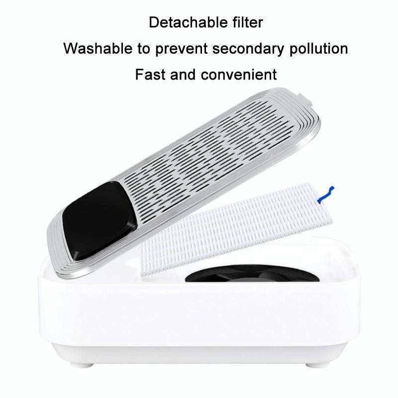 80W Wireless Rechargeable Nail Vacuum Cleaner, Specification: EU Plug (White)