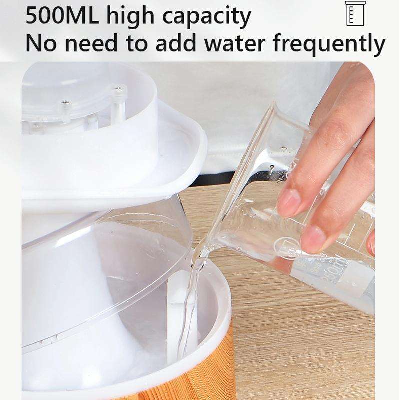 500ml Rain Humidifier Mushroom Cloud Colorful Night Lamp Aromatherapy Machine With Remote Control...