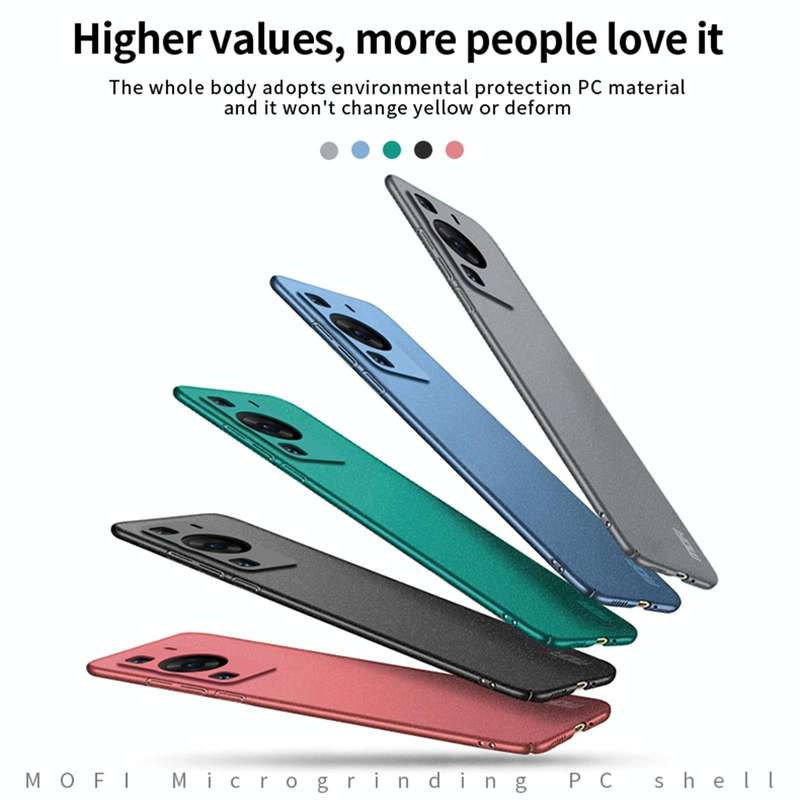 For Huawei P60 / P60 Pro MOFI Fandun Series Frosted PC Ultra-thin All-inclusive Phone Case(Green)