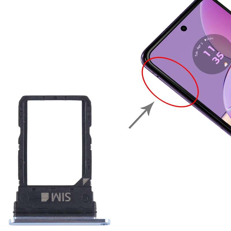 For Motorola Razr 40 Ultra Original SIM Card Tray (Blue)