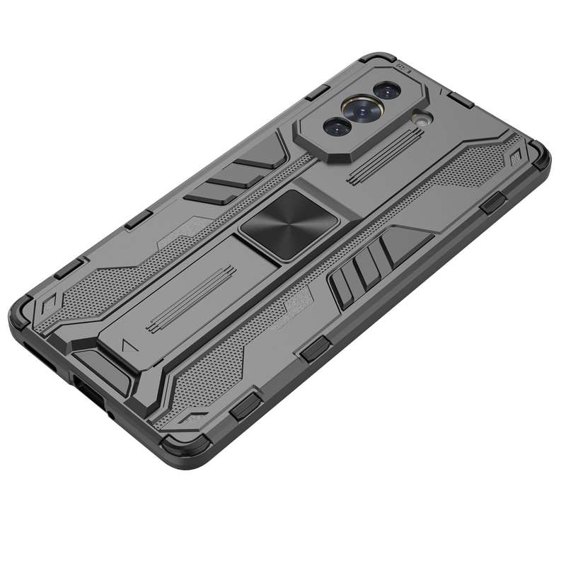For Huawei Nova 10 4G Supersonic PC + TPU Shock-proof Protective Phone Case with Holder(Black)