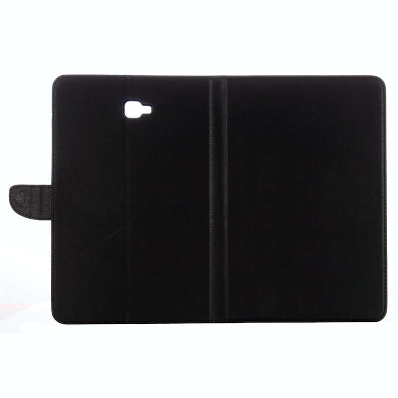 For Galaxy Tab A 10.1 (2016) / P580 Simple Style Horizontal Flip Leather Case with Holder & Card ...