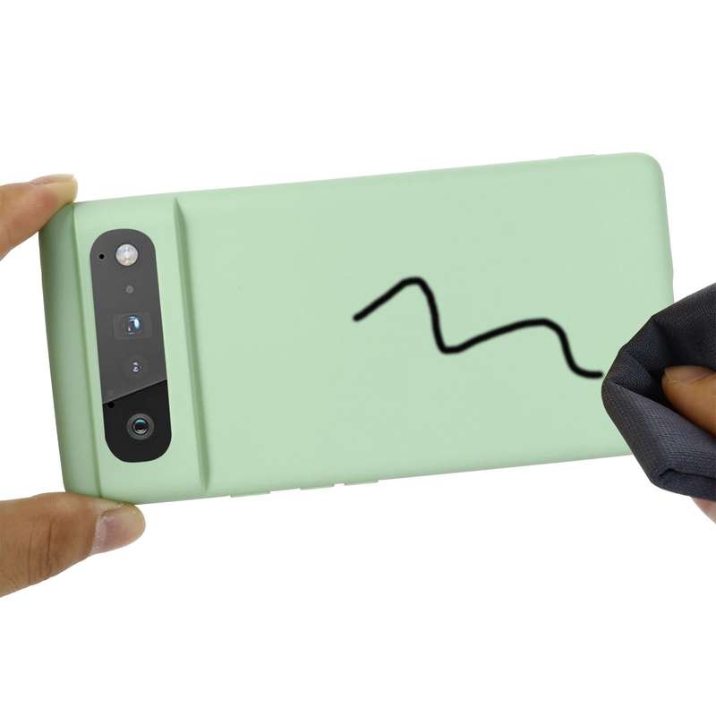 For Google Pixel 6 Pure Color Liquid Silicone Shockproof Full Coverage Case(Green)