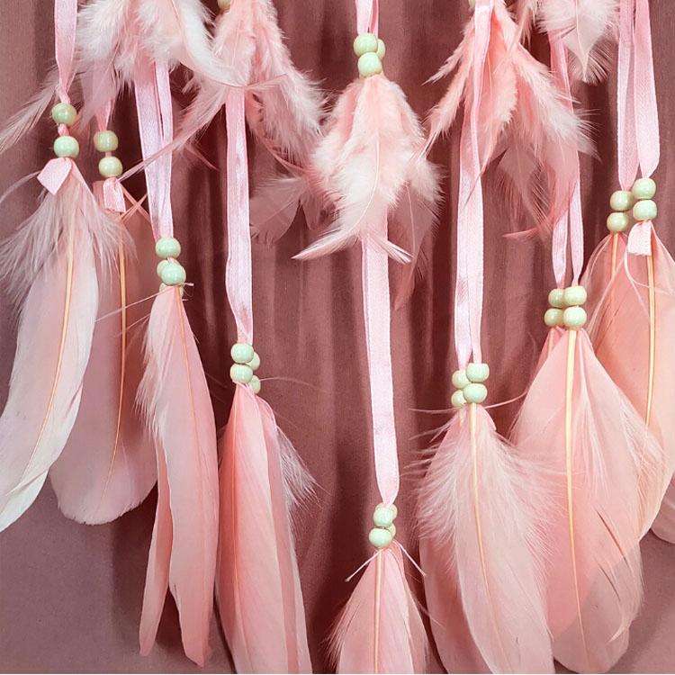 Creative Hand-Woven Crafts Dream Catcher Home Car Wall Hanging Decoration, Type:Without Light(Lig...
