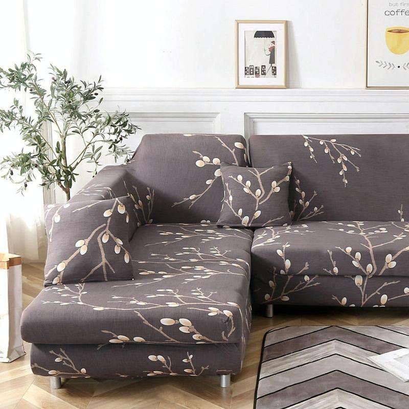 Fabric High Elastic All Inclusive Lazy Sofa Cover, Size: 1 Person(Black And White)