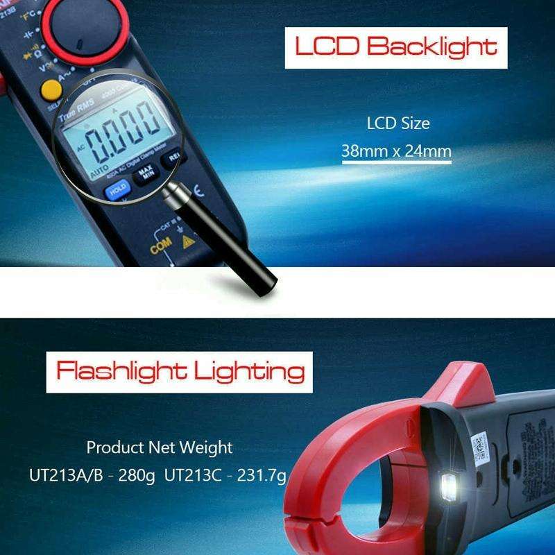UNI-T UT213C Digital Clamp Meter AC DC Voltage Detector