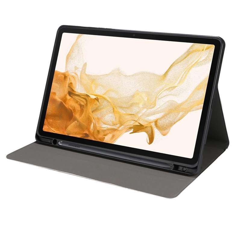 For Samsung Galaxy Tab S8 / Tab S7 Painted Voltage Pen Slot Tablet Smart Case(Fantasy Cube)