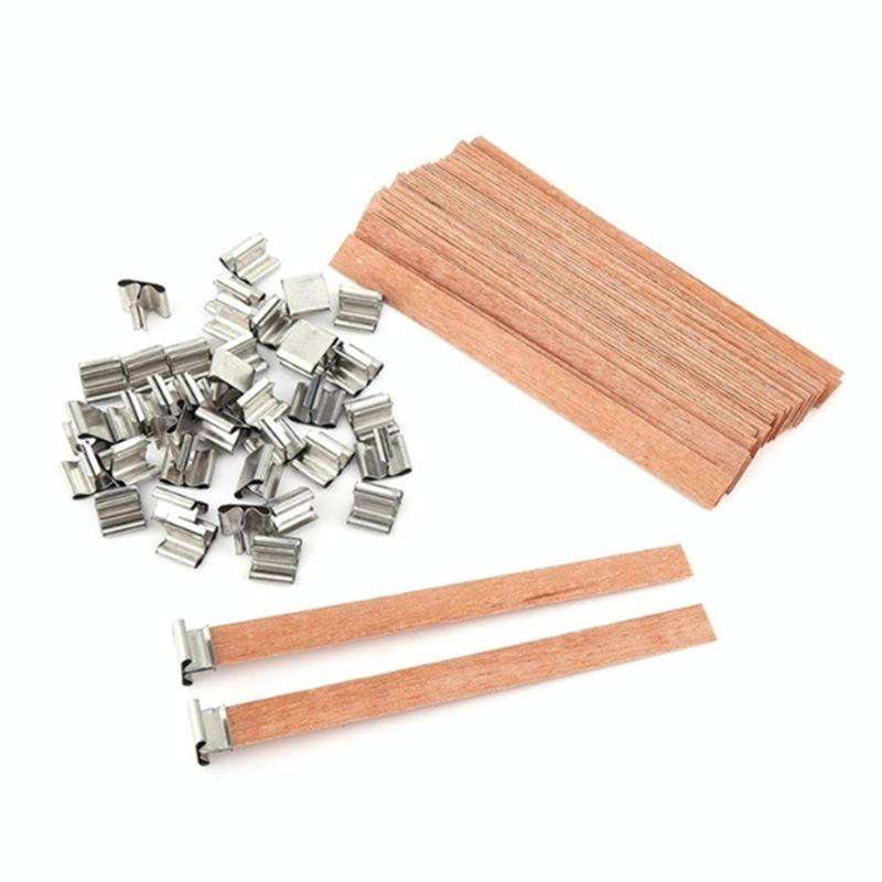 DIY Aromatherapy Wood Wax Wick Log Wick with Base
