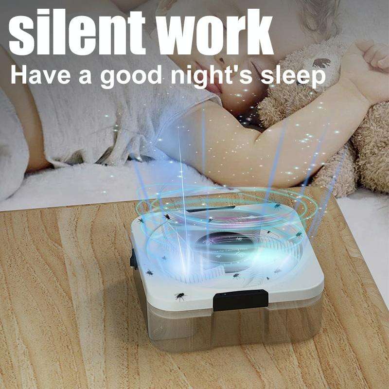 BYQ-001 Household Automatic Rotary Fly Trap Silent Fly Cage(USB Direct Plug)