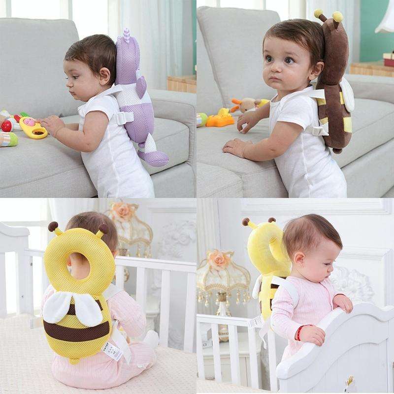 Breathable Lion Pattern Shockproof Head Pad for Baby Children Waliking