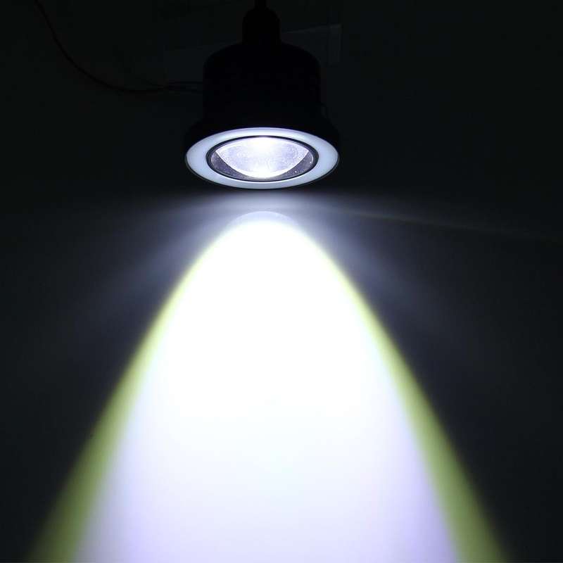 2 PCS 2.5 inch 10W 900 LM 6000K Car Fog Lights with Colorful Angle Eye Light, DC 12V(White Light)