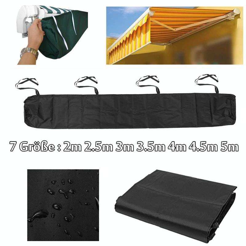 Outdoor Patio Canopy Awning Waterproof Cover Retractable Dustproof Protective Cover, Size: 2.5m(G...