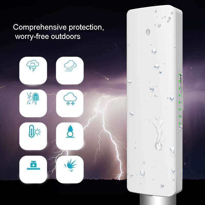 2 PCS COMFAST E314n 300mbps Covers 5 Kilometers Wifi Base Station Wireless Bridge, Plug Type:EU Plug