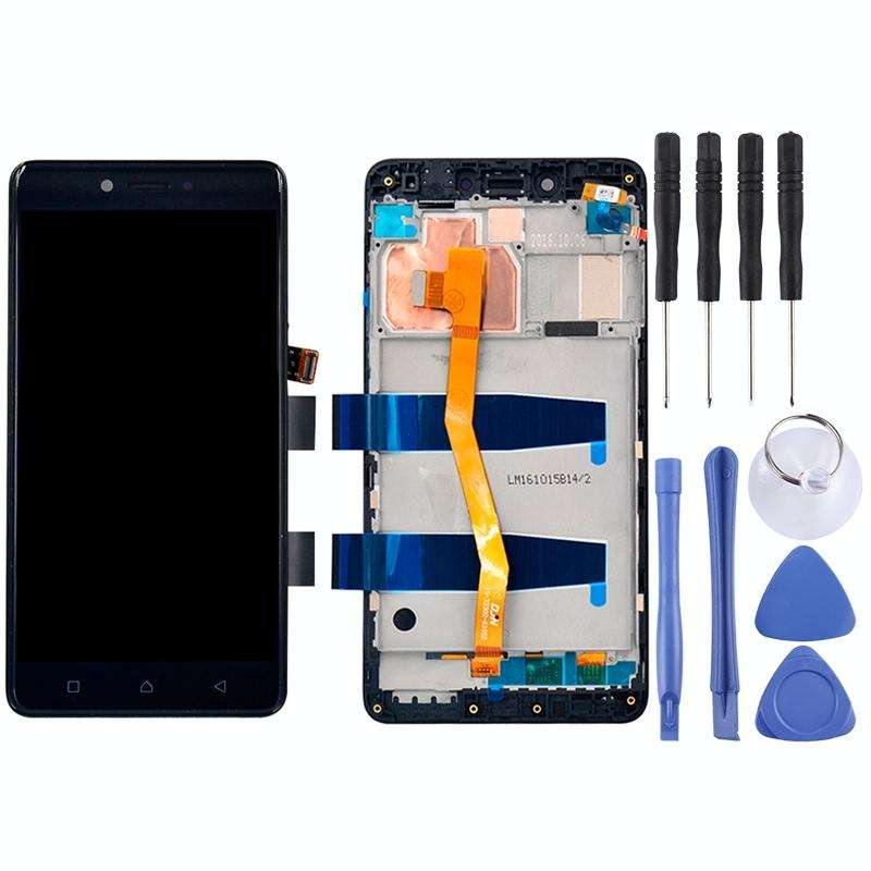 OEM LCD Screen for 5.5 inch Lenovo K6 Note K53a48 Digitizer Full Assembly with Frame (Black)