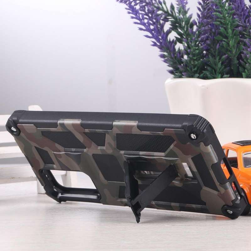 For Xiaomi Redmi Note 11 Pro 4G / 5G Global Camouflage Armor Kickstand TPU + PC Magnetic Phone Ca...