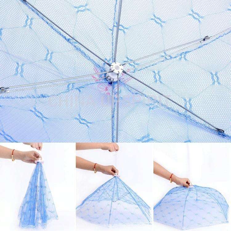 Lace Folding Dish Cover Mesh Cover Dish Dust-proof Printing Food Cover Fly-proof Cover Food Cover...