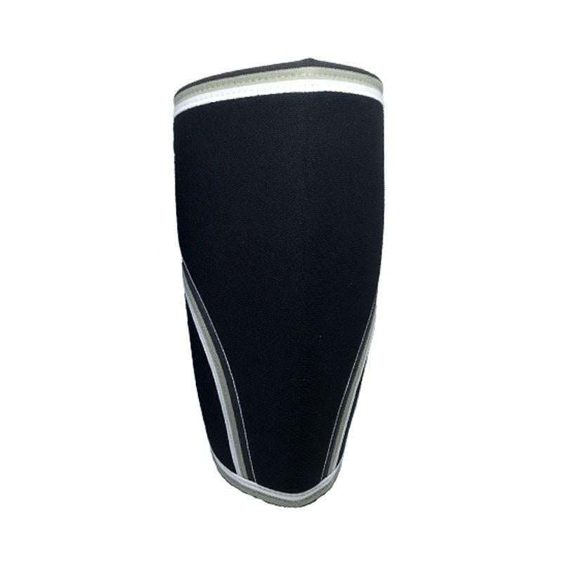 7mm SCR Neoprene Rubber Weightlifting Knee Pads Outdoor Sports Protector, Size:L(Black)