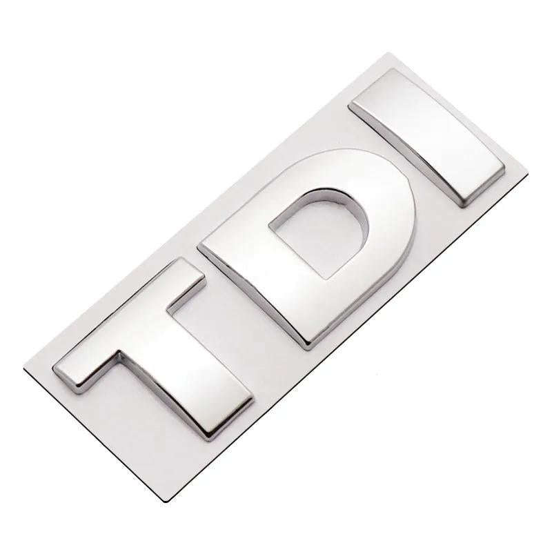 DIY TDI 3D Badge Emblem Decal Car Sticker, Random Color Delivery