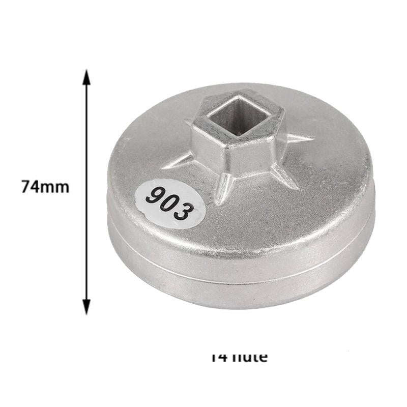 903 74mm 14 Flute Aluminum Oil Filter Wrench Socket Remover Tool for BMW AUDI Benz