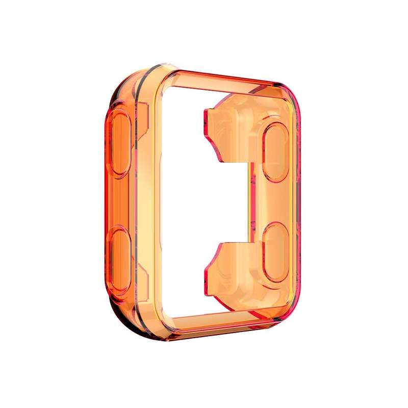 For Garmin Forerunner 35 / 30 TPU Half-pack Candy Color Protective Case(Transparent Orange)