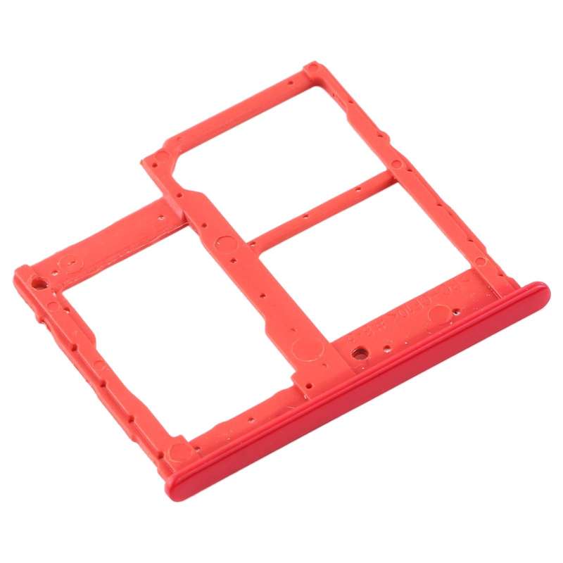 For Samsung Galaxy A2 Core SM-A260 SIM Card Tray + SIM Card Tray + Micro SD Card Tray (Red)