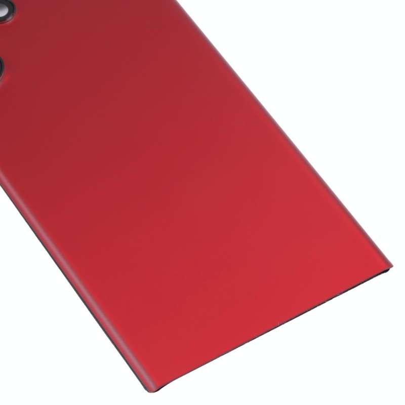 For Samsung Galaxy S22 Ultra 5G SM-S908B Battery Back Cover with Camera Lens Cover (Red)