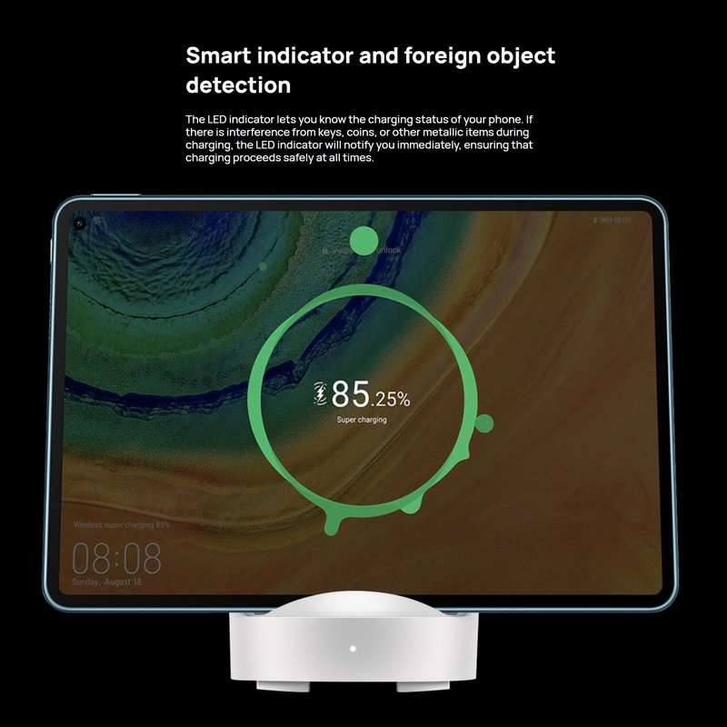 Original Huawei CP62R 50W Max Qi Standard Super Fast Charging Vertical Wireless Charger Stand (Wh...