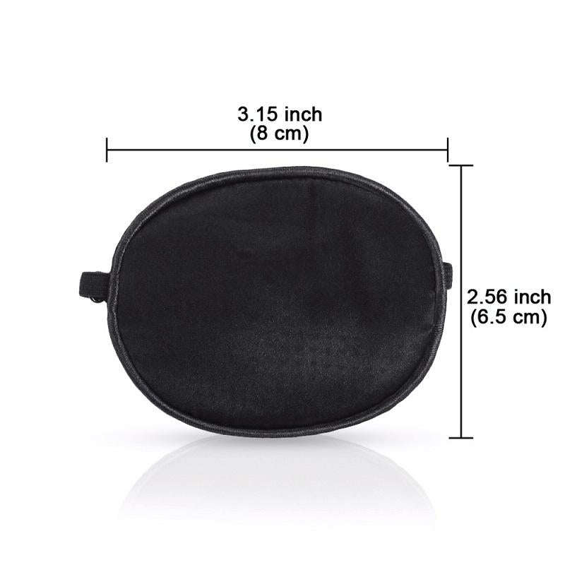 Children Silk Blackout Eye Mask Strabismus Correction Covering Eye Patch(Orange White Edge)