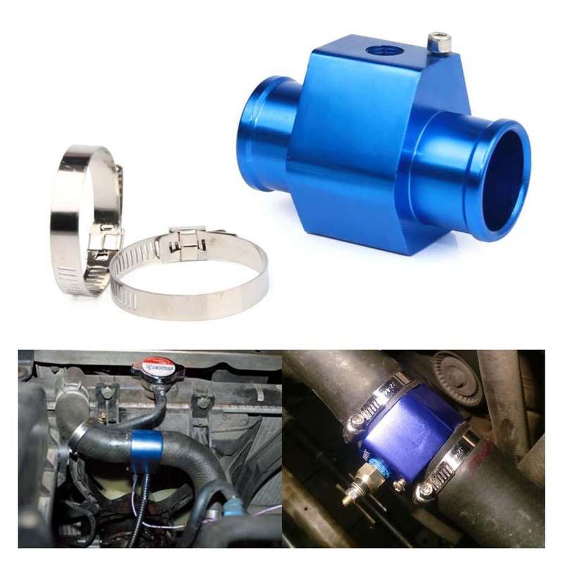 Car Water Temperature Meter Temperature Gauge Joint Pipe Radiator Sensor Adaptor Clamps, Size:38m...