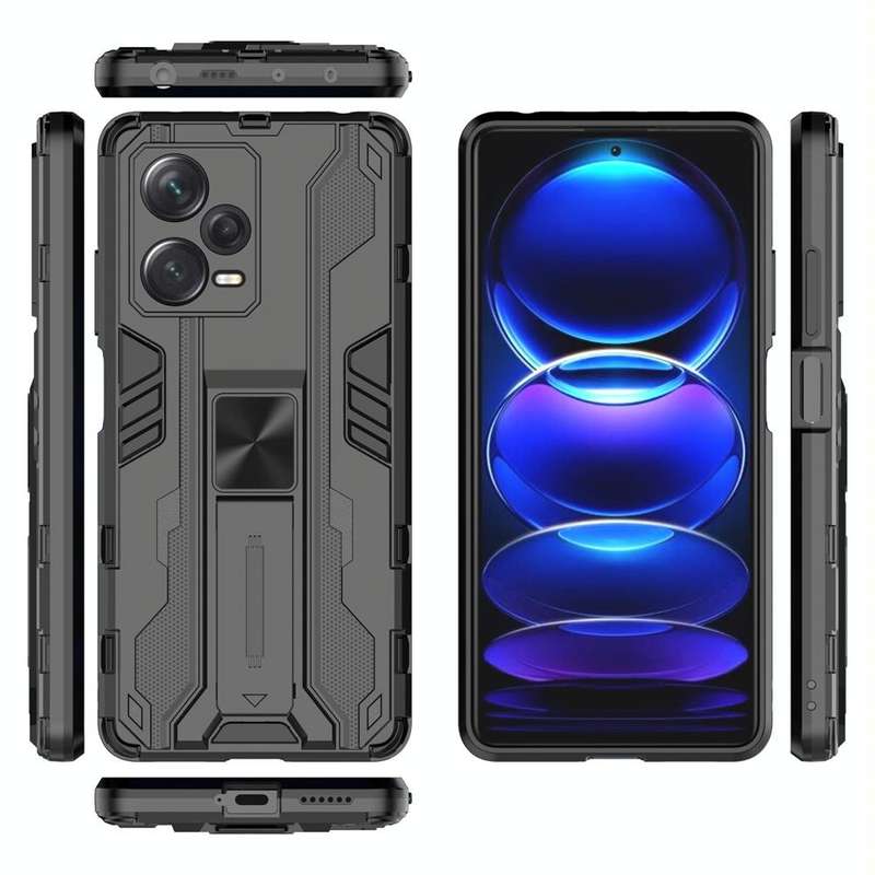 For Xiaomi Redmi Note 12 Pro+ China Supersonic PC + TPU Shock-proof Protective Case with Holder(B...