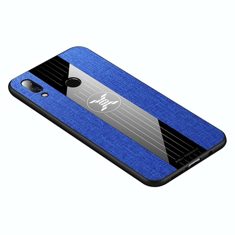 For Huawei nova 3i XINLI Stitching Cloth Textue Shockproof TPU Protective Case(Blue)