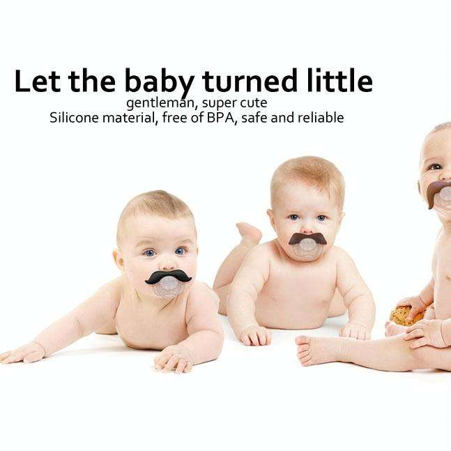 High Quality Funny Infant Mustache Baby Appease Nipple