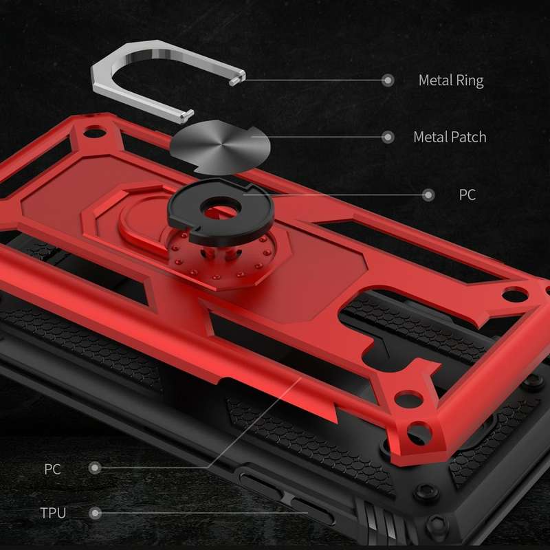 Armor Shockproof TPU + PC Protective Case for Galaxy A6 (2018), with 360 Degree Rotation Holder (...