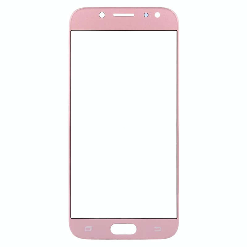 For Samsung Galaxy J5 (2017) / J530 10pcs Front Screen Outer Glass Lens (Rose Gold)