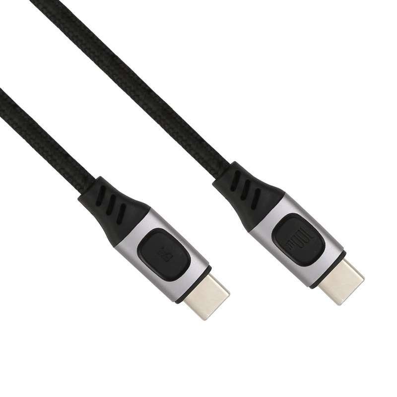 100W 5A USB-C / Type-C Male to USB-C / Type-C Male PD Fast Charging Braided Data Cable, Cable Len...