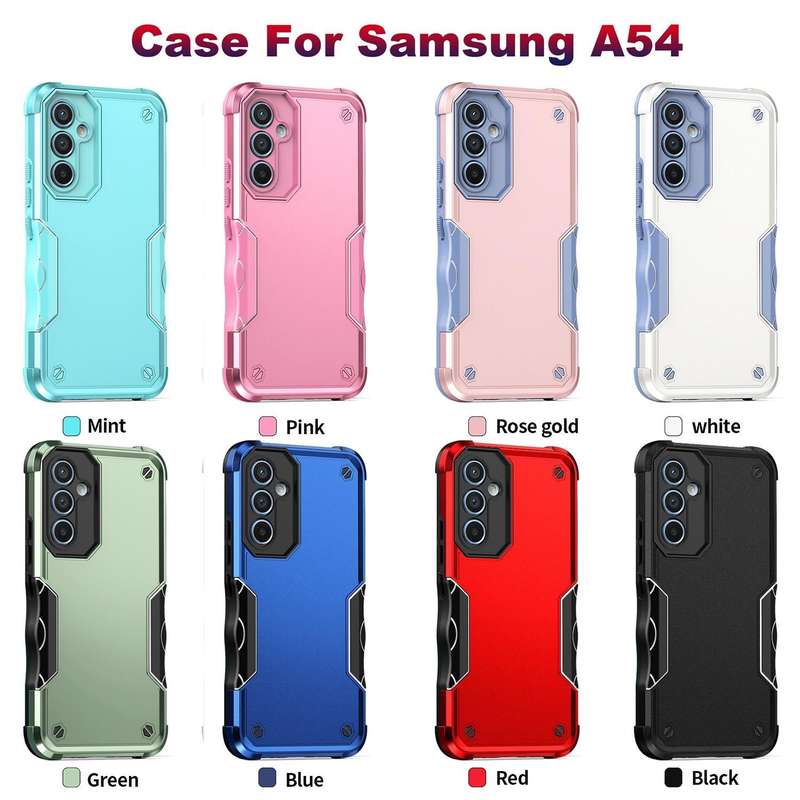 For Samsung Galaxy A54 Non-slip Shockproof Armor Phone Case(Green)