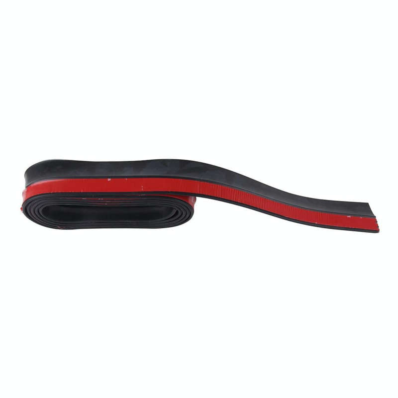 Universal 2.5m Car Front Bumper Lip Splitter Spoiler Skirt Adhesive Protector(Black)