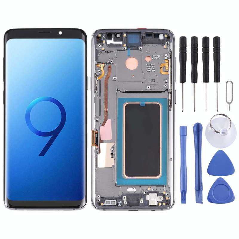 Super AMOLED LCD Screen for Galaxy S9+ / G965F / G965F / DS / G965U / G965W / G9650 Digitizer Ful...