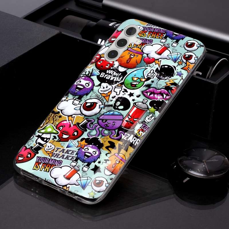 For Samsung Galaxy A13 5G Luminous TPU Protective Phone Case(Graffiti)