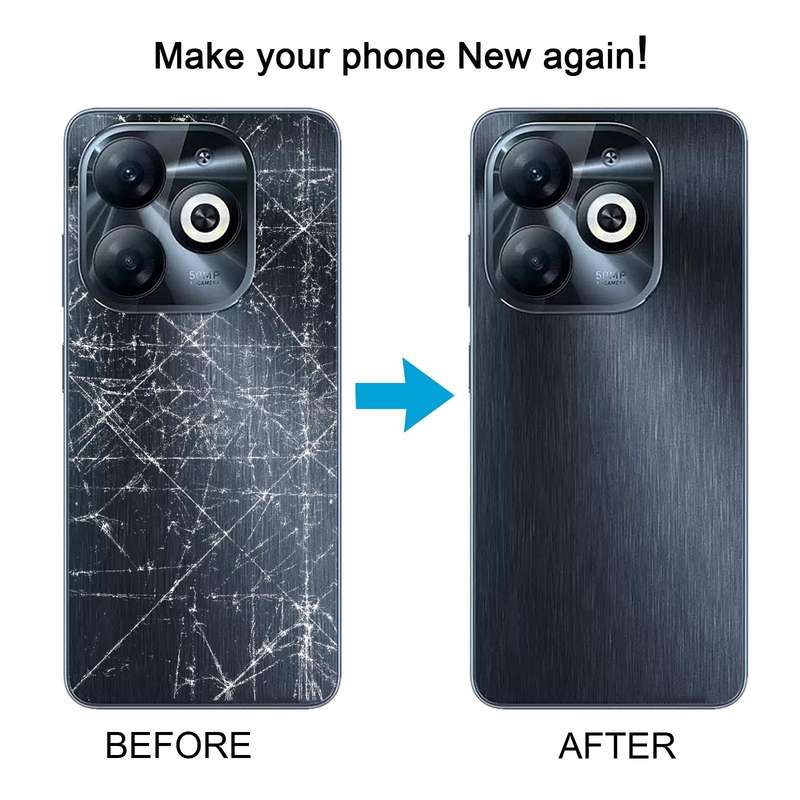 For Infinix Smart 8 Pro Original Battery Back Cover(Blue)