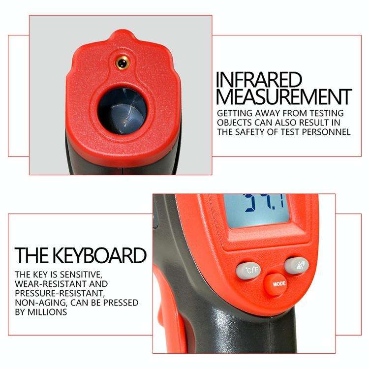 Wintact WT320 -50 Degree C~380 Degree C Handheld Portable Outdoor Non-contact Digital Infrared Th...