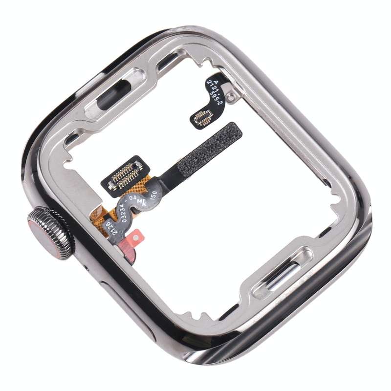 For Apple Watch Series 7 41mm Stainless Steel Middle Frame Bezel Plate with Loudspeaker / Power /...
